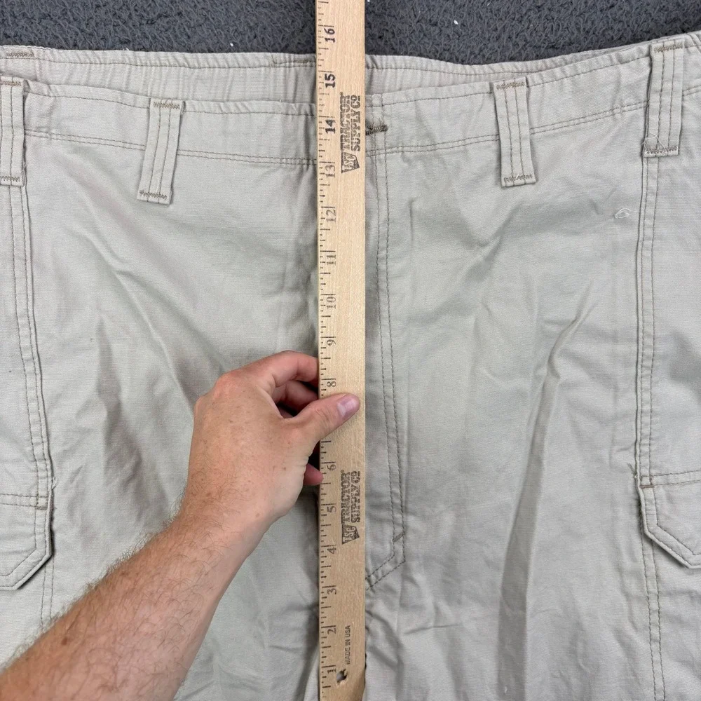 Wrangler Outdoor Performance Cargo Shorts Mens 50 Khaki‎ Relaxed NW934FK NWT